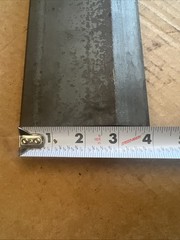1/2″ X 4″ Flat Beveled Cutting Edge Bucket Plow 12″ Long 1055 Alloy Steel