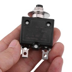 20A Thermal Circuit Breaker 125-250V AC 50V DC Manual Reset Overload Protector