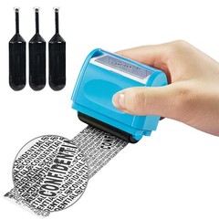Identity ID Theft Protection Roller Stamp Guard Privacy Confidential Data Secure