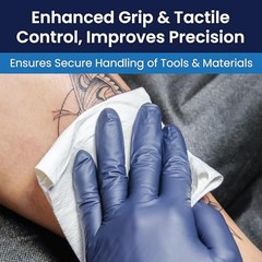 ADENNA GL-NCF235BKFS KODA POWDER-FREE NITRILE EXAM GLOVES SKIN SENSITIVE SMALL