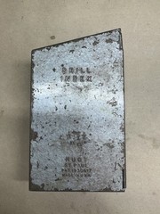 vintage Huot Drill Bit Index Set 1/16 to 1/2 Made in USA 28 Piece Case Bits