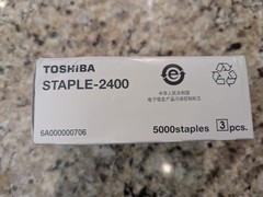 Toshiba Staple-2400 MJ1108 Staple Cartridge 3 count 5000 staples