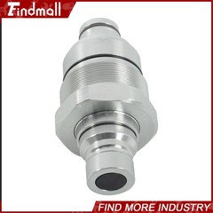 Findmall Male Flat Face Quick Coupler 3736967 For Caterpillar 226D 232D 242D