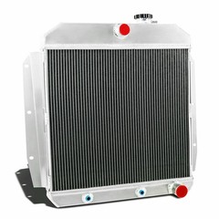 3-Row Radiator for 55-59 Chevy 3100 3200 3400 GMC 100 150 Truck w Wiring Harness