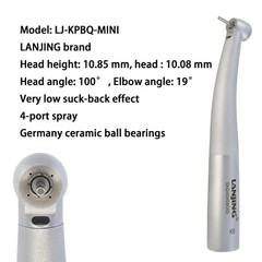 COXO Dental High Speed Fiber Optic Handpiece Turbine KaVo Coupler 4 Hole 6 Pin