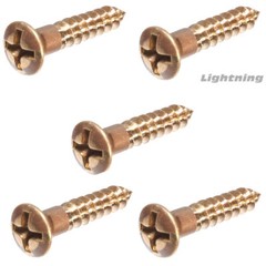 #10 x 2″ Silicon Bronze Wood Screws, Oval Head, Frearson Drive Qty 25