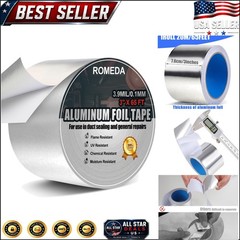 3 Inch x 65 Feet Aluminum Foil Tape for HVAC – High-Temperature Heavy Duty Use