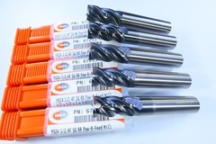 LOT ( 5 PCS ) IMCO 1/2″ POW-R-FEED SQUARE CORNER CARBIDE 67213 CNC END MILLS