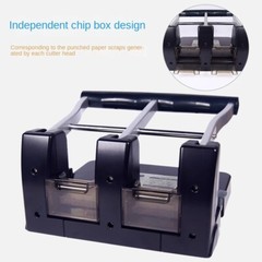 Effortless 3-Hole Punch: 100-Sheet Capacity, Manual, Heavy-Duty 3-Hole Punch
