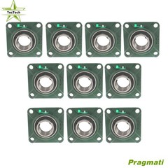 10× 2Inch Shaft Diameter UCF210-32 Pillow Block Bearing 4-Bolt Self Alignment