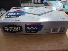 Super Tech Engine Air Filter 1255, Replacement Filter for Ford