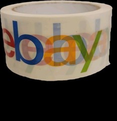 1 Roll 2″ x 75 yds Official eBay Branded Packaging Packing Sealing Carton Tape