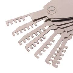 Stainless Steel Comb Lock 9in1 Full Set Repair Comb Tool Bypass Method