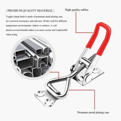 6 Pack Toggle Latch Clamp 4001 Adjustable Quick Release 330lb Heavy Duty