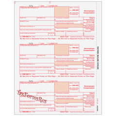 2022 IRS Tax Form 1099-NEC Laser 6 recipients+(1)1096 #NECS405 – 3UP 4pt NO Env