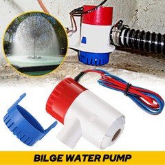 1100GPH 12V Electric Bilge Pump For Boat Marine Submersible Sump Water Transfer