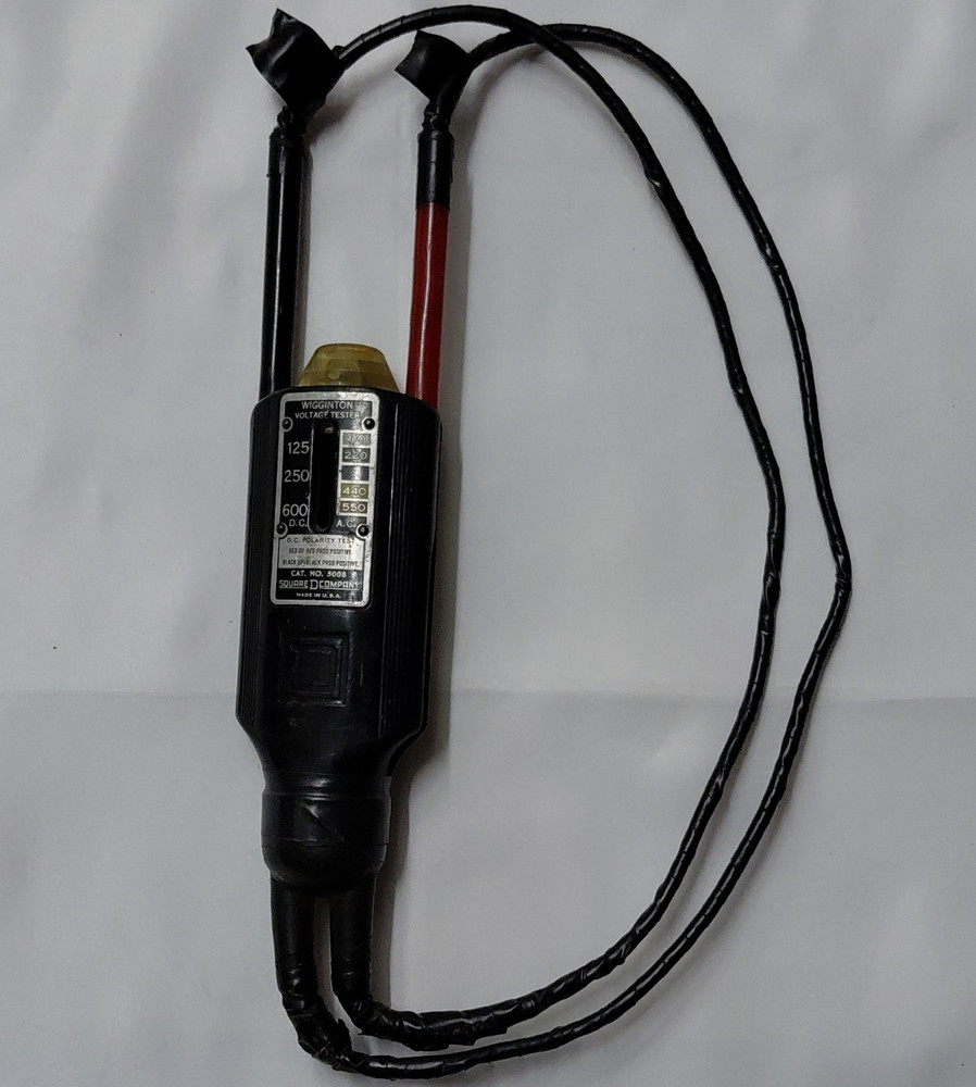 Wiggington 5008 Analog Voltage Tester AC/DC 60Hz 110-600V Polarity Test