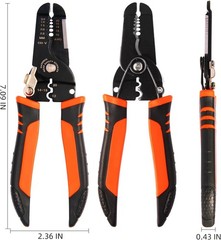 Wire Strippers Crimping Pliers Tool 5in1 Crimper Cutter 10-20 Awg Electric Wire