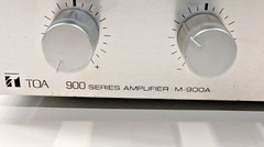 TOA 900 SERIES CHANNEL MODULAR MIXER AND AMPLIFIER MODEL M-900A AC 120V 60 HZ