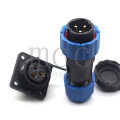 SD20 1-14pin Bulkhead Aviation Waterproof IP68 Plug Socket Power Cord Connector