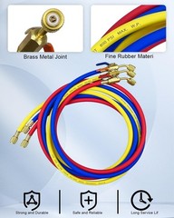 29986 Plus II 1/4″ Hose &Compact Ball Valve End Refrigerant Charging Hose 72″