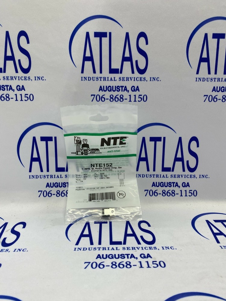 NTE NTE152 TRANSISTOR NPN SILICON 90V IC=4A TO-220 AUDIO POWER AMP MEDIUM SPEED