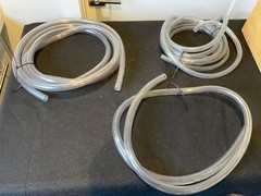 Flexible Plastic Tubing Lot – Clear, Red & Blue Vinyl Hose Assorted Lengths