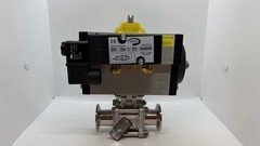 Tru-Flo MT21.S4.F05-F07.CH17 Pneumatic Valve Actuator SV61-120A-5-STD 30-120 PSI