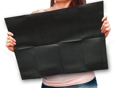 Adenna Dental Bibs/Lap Cloths BIB740BK – Disposable, [‘Black’, ‘Violet’]