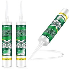 2 Pack 10.1oz Clear Silicone Caulk, 100% Waterproof Sealant for Home, RV | 10…