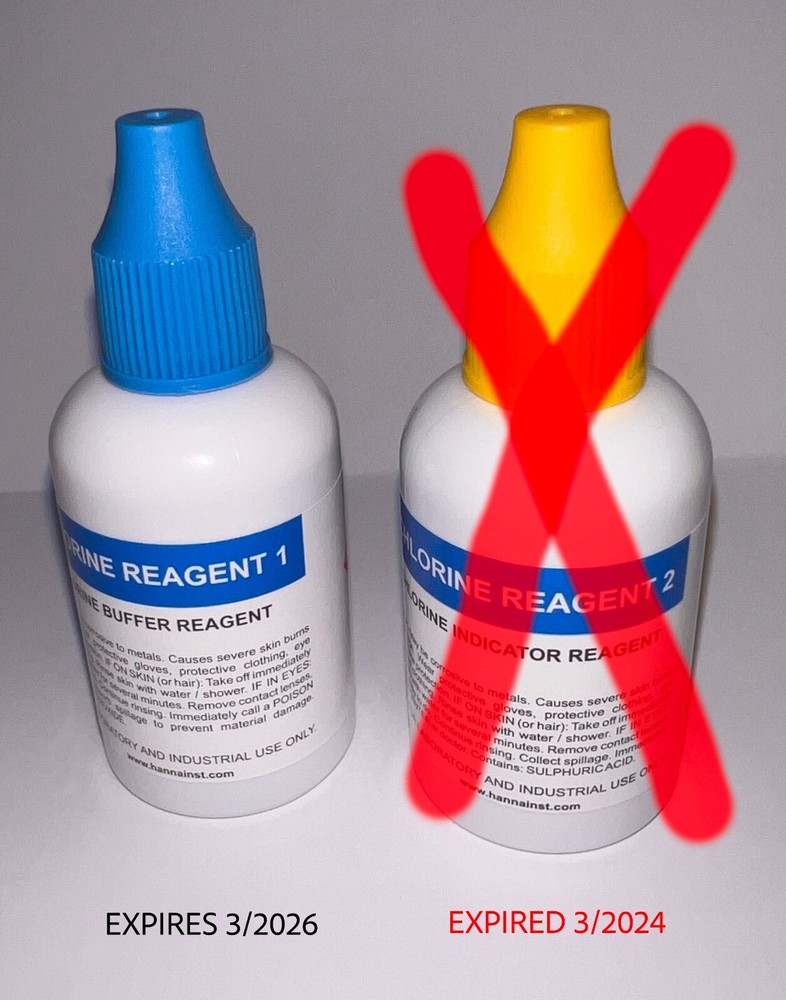 Unopened FREE Chlorine Reagent 1 Removed from HI3831F-050 Set Exp 3/2026 QTY 1