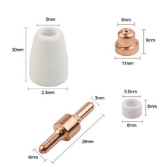 20pcs/Set Consumables Plasma Nozzles Cutter CUT 40/50 Cutting Electrodes Tips