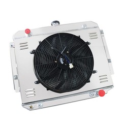 4 Row Radiator+Shroud Fan 1971-79 Dodge D100 D200 W150 W200 B300 Ramcharger V8