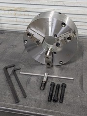 Bison Manual Lathe Chuck 3-Jaw Self Centering 12" Diameter Plain Back 7-866