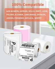 500/1000pcs 4×6 Direct Thermal Shipping Label Compatible with PHOMEMO/MUNBYN Lot