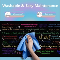 Christian Bible Verse Large Mouse Pad, 31.5L x 15.8W inches, Quotes