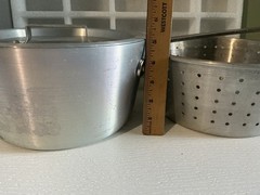 Update International ASP- Aluminum Fry Pot w/ Lid and Aluminum Perforated Basket