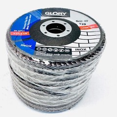 (PACK OF 10) GLORY INOX ZIRCONIA FLAP DISCS METAL STAINLESS STEEL T29 13300 RPM