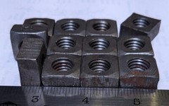 1/2-13 UNC Square Nut Plain Chamfered, Grade Unknown, NOS, Vintage, Quality OK