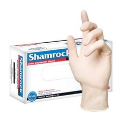 Shamrock Latex Hand Gloves Disposable Gloves Powder Free – CASE of 1,000 gloves