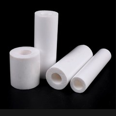 350mm Length 18/19/20/21/22/23/23.5mm OD White Color PTFE Tube Hollow Round Pipe