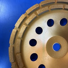 KSEIBI 9-Inch Diamond Cup Grinding Wheel, Double Row Grinder #644043