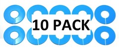 Blue Round Plastic Blank Rack Size Dividers – Multi-Pack