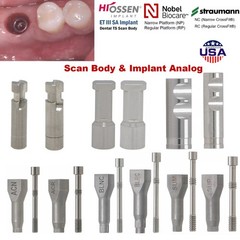 Dental Impression Coping Open Closed Tray Analog Scanbody Fit Nobel/ITI/Hiossen
