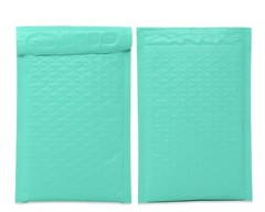4×8, 6×10, 8×12, 10×15, 14×20 Cyan Aqua Mint Colored Poly Bubble Mailers!