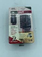 Arlington 60VC In/Out Vertical Outlet Cover Clear Weatherproof Wall Exterior