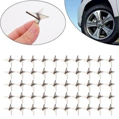 200Pcs Tire Puncture Spikes Heavy Portable Duty Carbon Steel Triangle RoadSpikes
