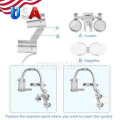 Dental 6LED 8W/9W Shadowless Light for Dental Chair/3.5X Binocular Loupe 5W 2LED