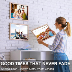 10 Pcs 8”x10” Aluminum Sublimation Metal Photo Blanks, Metal Sublimation Blank