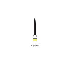 Dental Diamond Burs Extra Fine HP 2.35mm | Lab Rotary Burs #1-#5 | 5pcs Pack